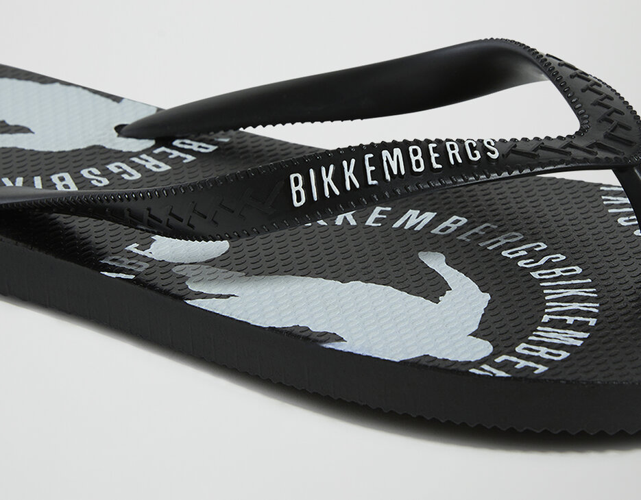 Men's flip flops with sack, BLACK Men's flip flops with sack, BLACK, hi-res-1