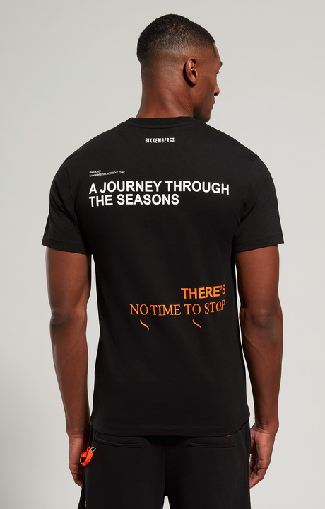 Men's print T-shirt, BLACK, hi-res-1