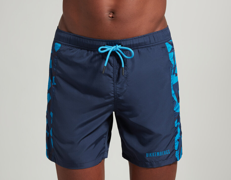 Camouflage men's boardshorts, NAVY Camouflage men's boardshorts, NAVY, hi-res-1