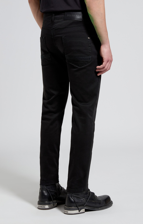 Men's slim fit 5-pocket pants, BLACK Men's slim fit 5-pocket pants, BLACK, hi-res-1