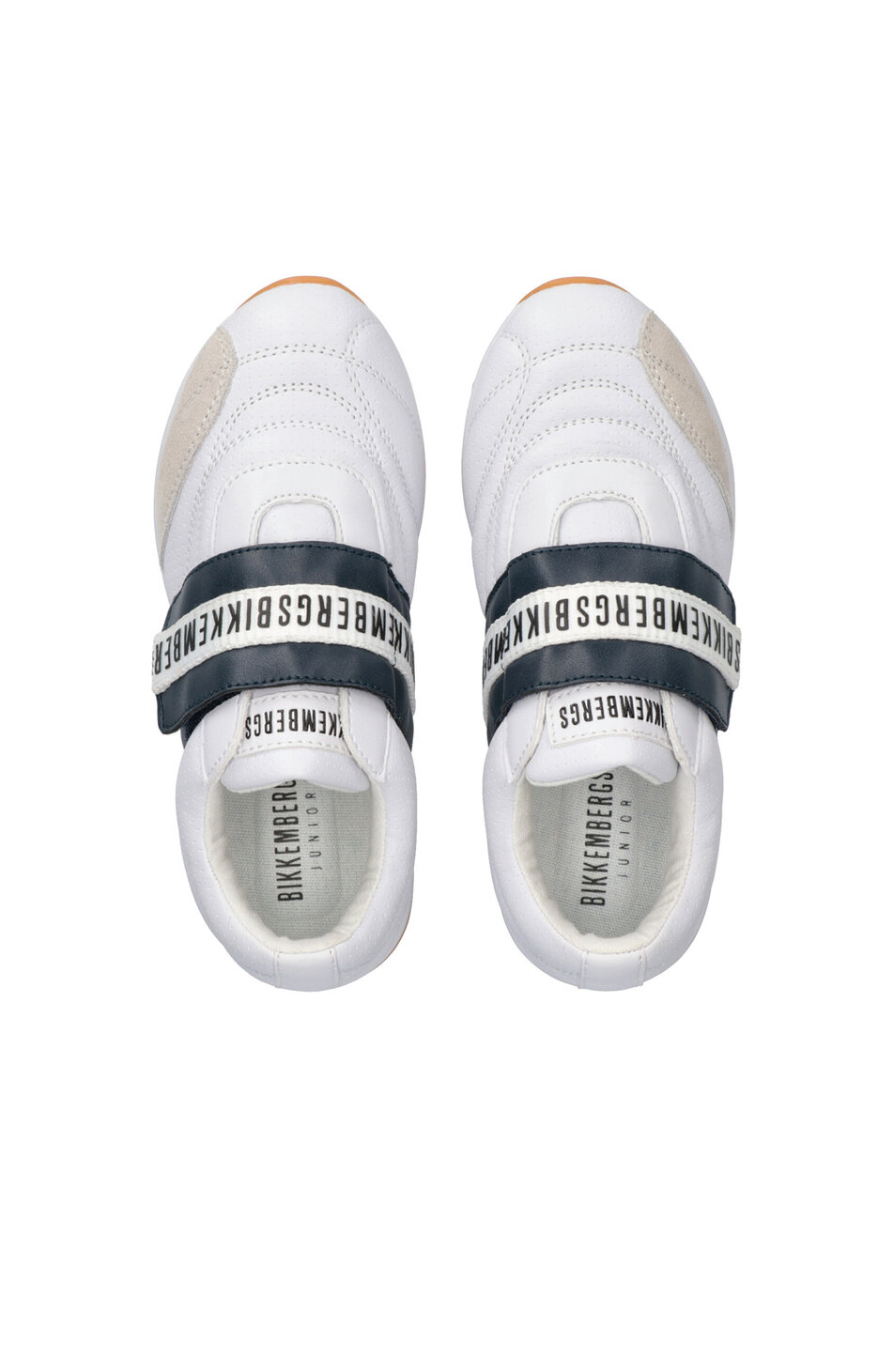 Kids' sneakers with velcro "Evans", WHITE/BLUE Kids' sneakers with velcro "Evans", WHITE/BLUE, hi-res-1