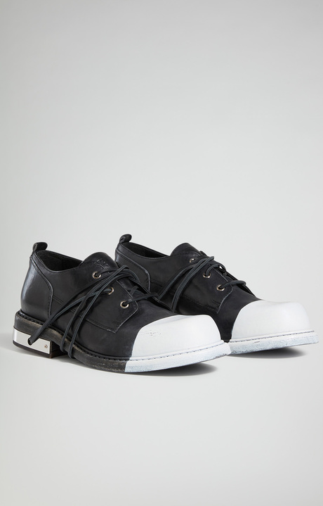 MEN'S LACE-UP SHOES - MET HOLE, BLACK/WHITE MEN'S LACE-UP SHOES - MET HOLE, BLACK/WHITE, hi-res-1