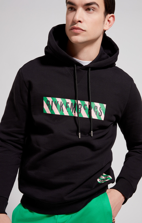 Men's print sweatshirt, BLACK Men's print sweatshirt, BLACK, hi-res-1
