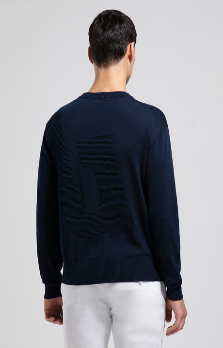 Men's jacquard pullover, DRESS BLUES Men's jacquard pullover, DRESS BLUES, hi-res-1