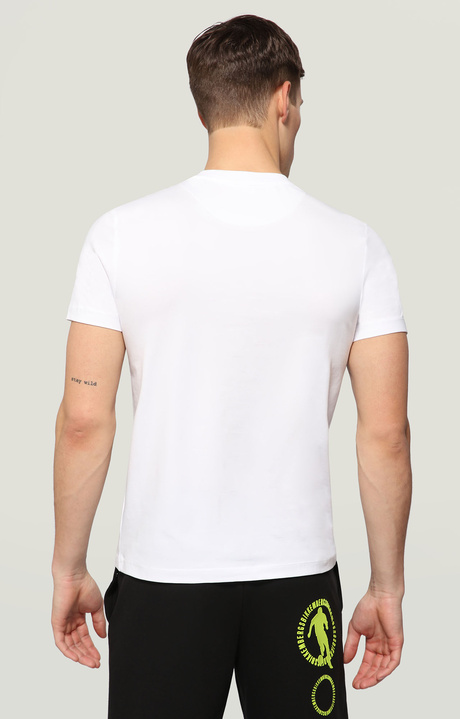 Men's T-shirt with rubberized print, OPTICAL WHITE Men's T-shirt with rubberized print, OPTICAL WHITE, hi-res-1