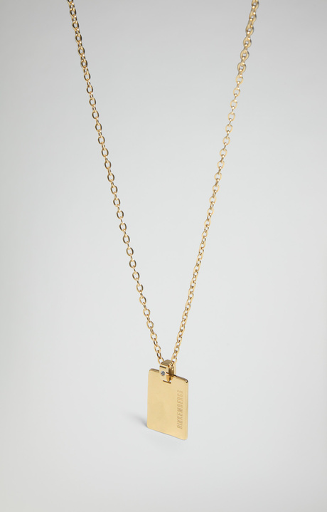 Men's Hammer necklace with diamond, YELLOW Men's Hammer necklace with diamond, YELLOW, hi-res-1