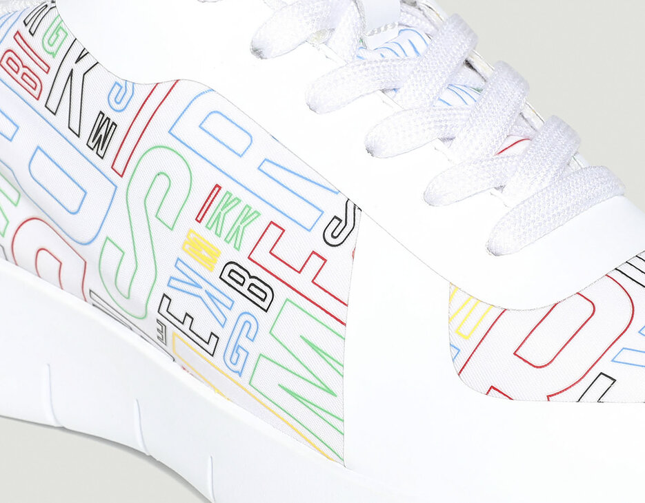 Women's sneakers Falyn with prints, WHITE Women's sneakers Falyn with prints, WHITE, hi-res-1