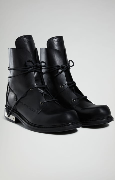 Met Hole men's ankle boots, BLACK Met Hole men's ankle boots, BLACK, hi-res-1