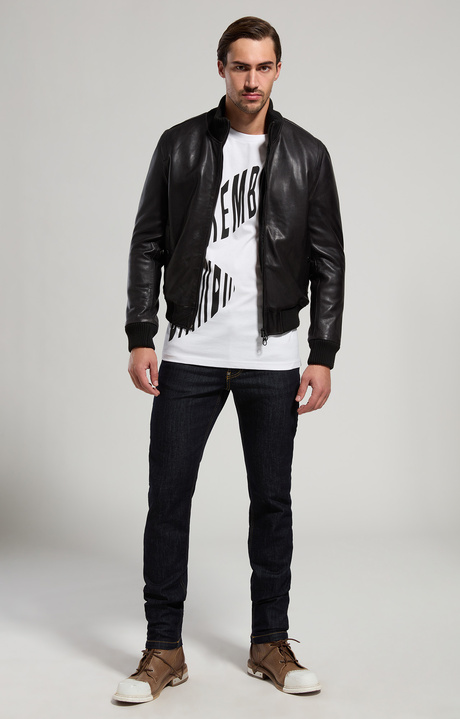 Men's print jersey T-shirt, WHITE, hi-res-1