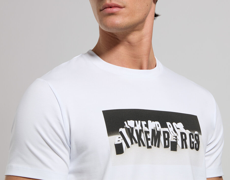Men's print T-shirt, WHITE Men's print T-shirt, WHITE, hi-res-1