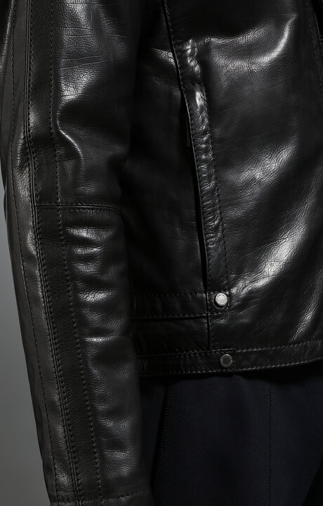PELLE GIUBBOTTO - BLOUSON, BLACK, hi-res-1