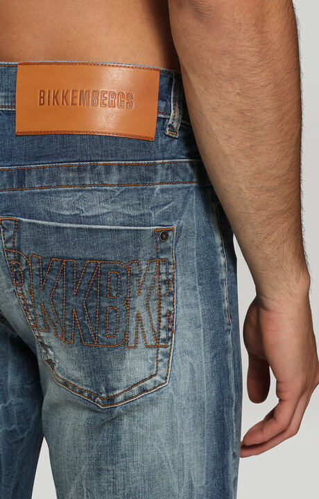 DENIM SLIM FIT, STRETCH BLUE DENIM, hi-res-1