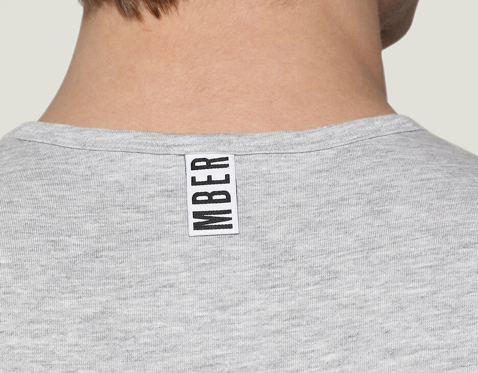 2-pack men's V-neck undershirt, GREY MELANGE, hi-res-1