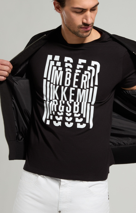 Printed men's shirt, BLACK, hi-res-1
