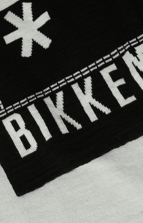 Scarf with contrast logo 35x180 cm, BLACK/WHITE Scarf with contrast logo 35x180 cm, BLACK/WHITE, hi-res-1