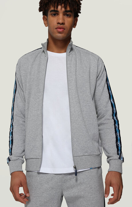 FULL ZIP JACKET, GREY MELANGE, hi-res-1
