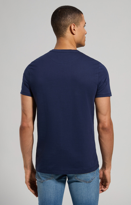Slub cotton men's T-shirt, DRESS BLUES Slub cotton men's T-shirt, DRESS BLUES, hi-res-1