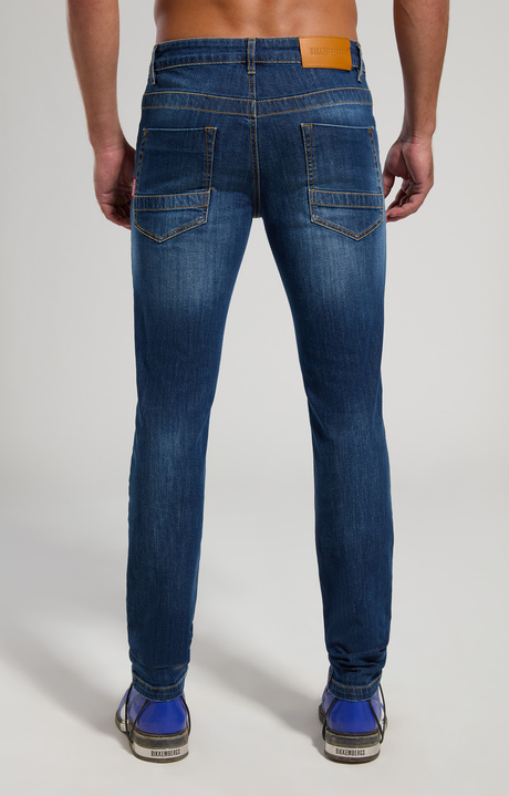 Slim fit men's jeans, BLUE DENIM LAV.RINSE, hi-res-1