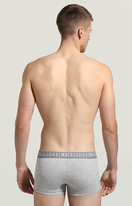 3-pack men's boxers in stretch cotton, GREY MELANGE 3-pack men's boxers in stretch cotton, GREY MELANGE, hi-res-1
