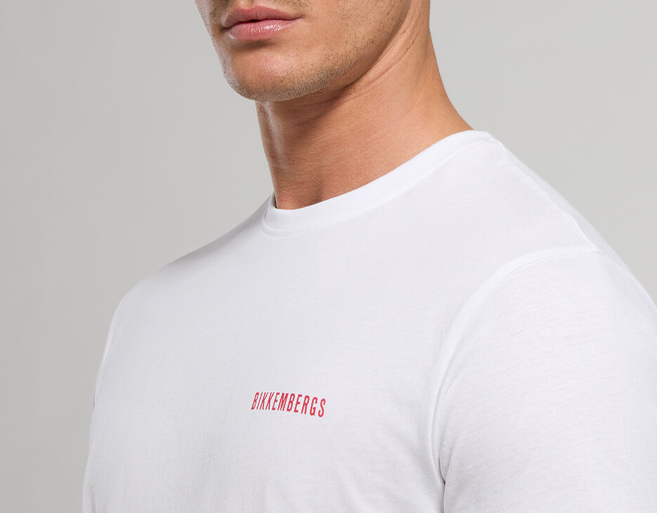 Men's print T-shirt, WHITE Men's print T-shirt, WHITE, hi-res-1