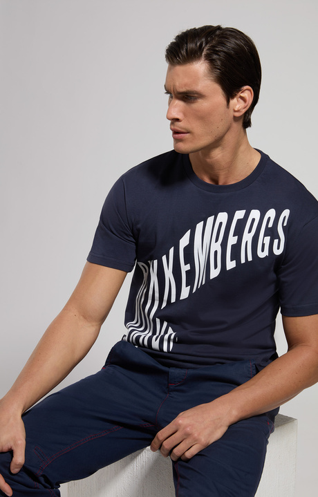 Men's print jersey T-shirt, DRESS BLUES Men's print jersey T-shirt, DRESS BLUES, hi-res-1