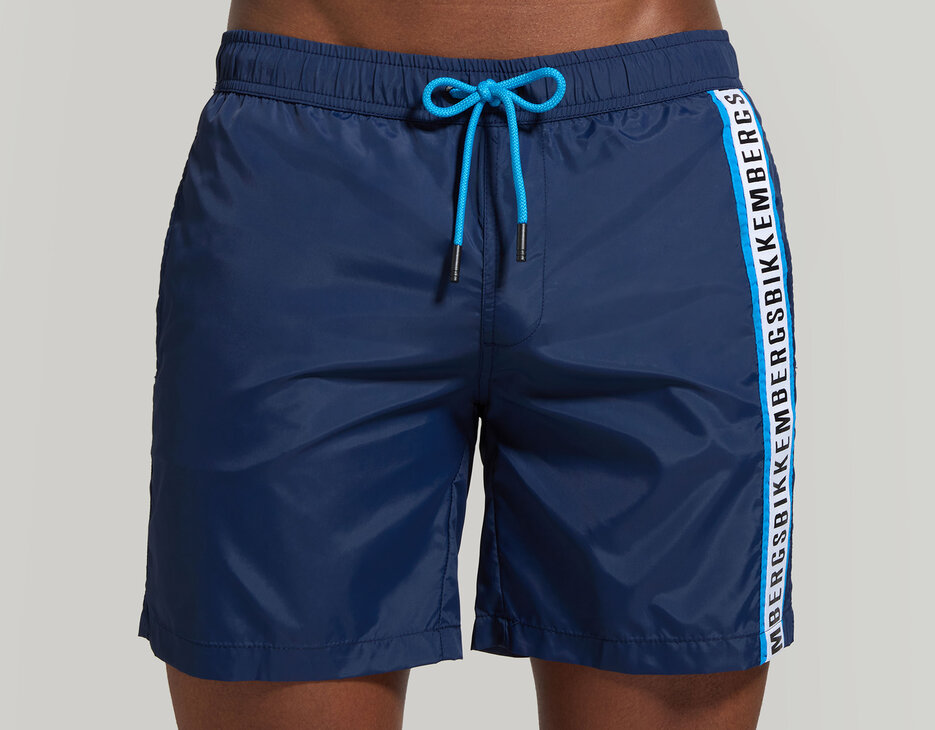 Men's boardshorts with layered detail, NAVY Men's boardshorts with layered detail, NAVY, hi-res-1