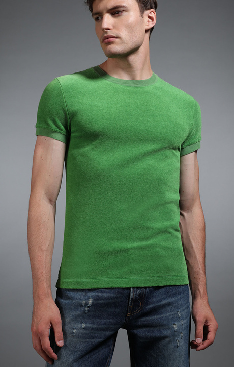 Men's green t-shirt in jersey, GREEN Men's green t-shirt in jersey, GREEN, hi-res-1
