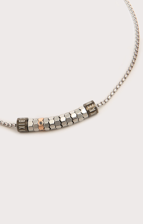 Bikkembergs steel necklace with diamonds, 370 Bikkembergs steel necklace with diamonds, 370, hi-res-1