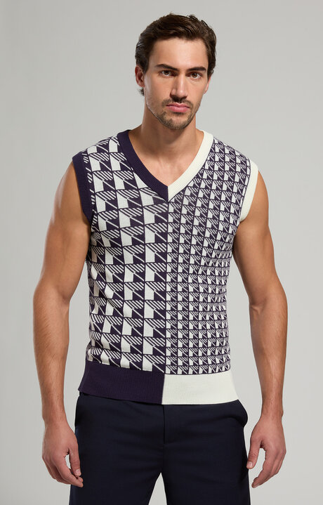 GILET, WHITE/DRESS BLUE, hi-res-1