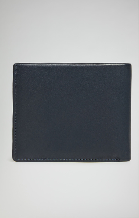 Men's wallet with embossed logo, BLUE Men's wallet with embossed logo, BLUE, hi-res-1