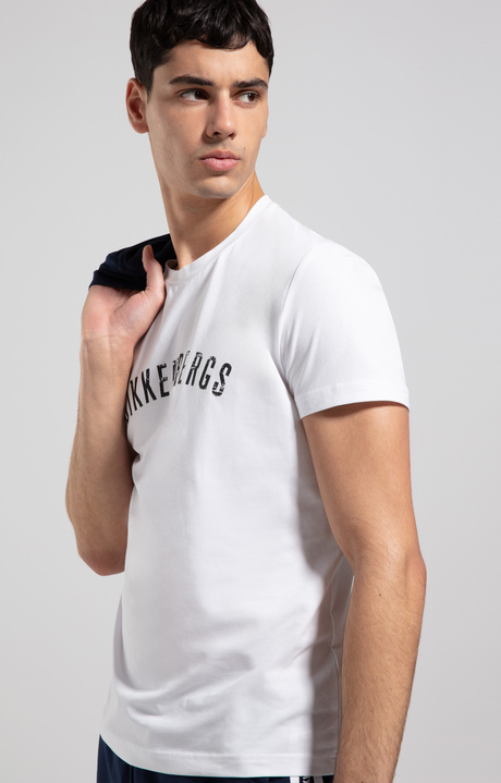Men's print T-shirt, WHITE Men's print T-shirt, WHITE, hi-res-1