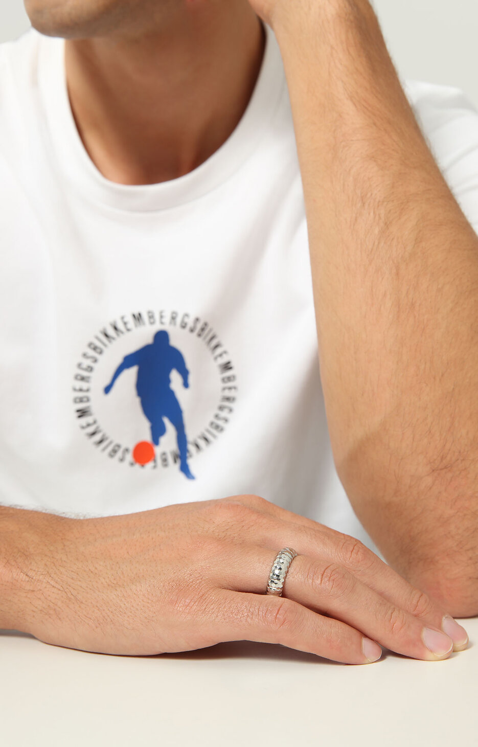 Bikkembergs men's ring with diamond, 270, hi-res-1