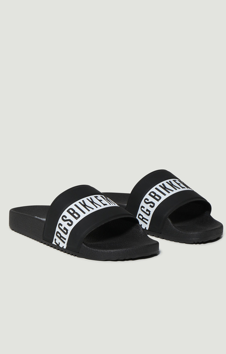 Women's Pool slides, BLACK Women's Pool slides, BLACK, hi-res-1