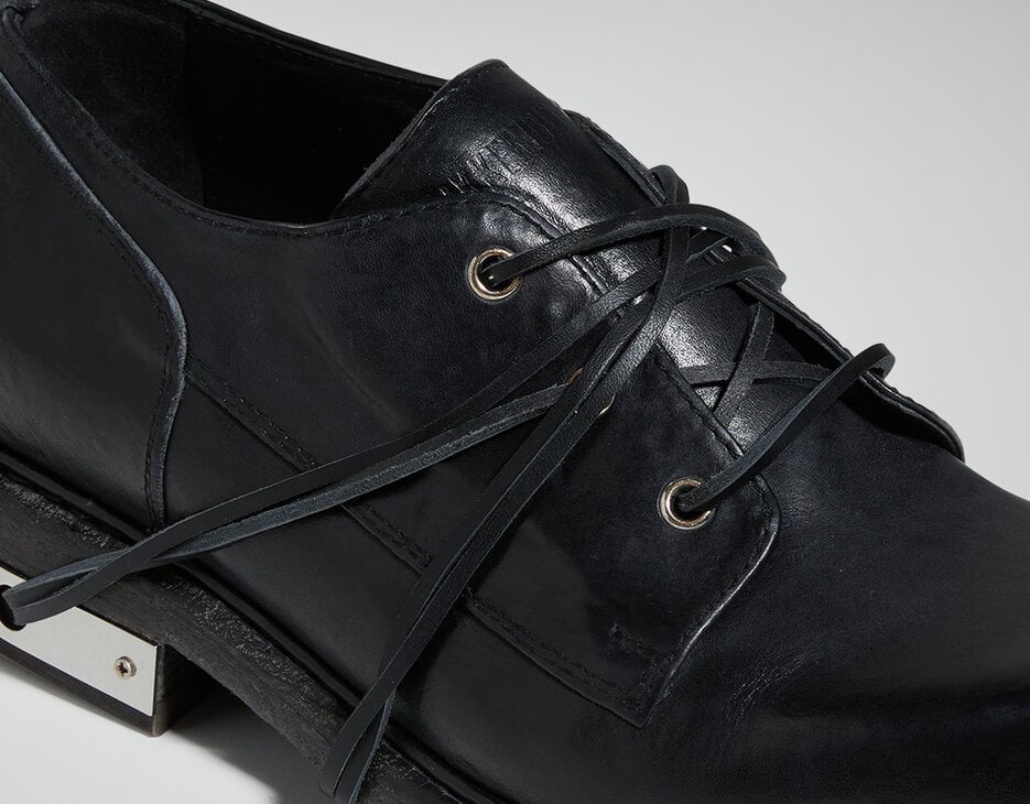 Men's lace-up shoes - Met Hole, BLACK Men's lace-up shoes - Met Hole, BLACK, hi-res-1