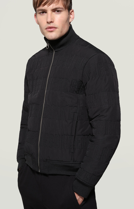 Men's quilted puffer jacket, BLACK Men's quilted puffer jacket, BLACK, hi-res-1