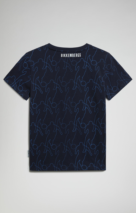 Boy's T-shirt with all-over print, NAVY Boy's T-shirt with all-over print, NAVY, hi-res-1