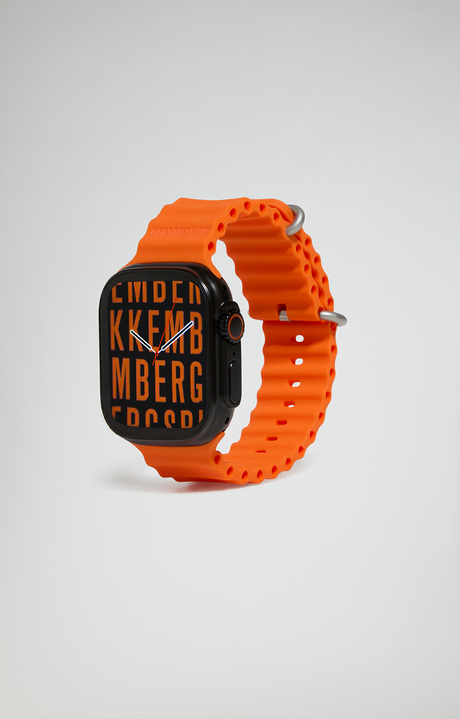 Smartwatch with 180 sports functions, BLACK/ORANGE Smartwatch with 180 sports functions, BLACK/ORANGE, hi-res-1