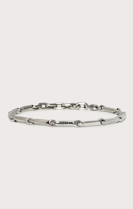 Men's bracelet with diamonds, WHITE Men's bracelet with diamonds, WHITE, hi-res-1
