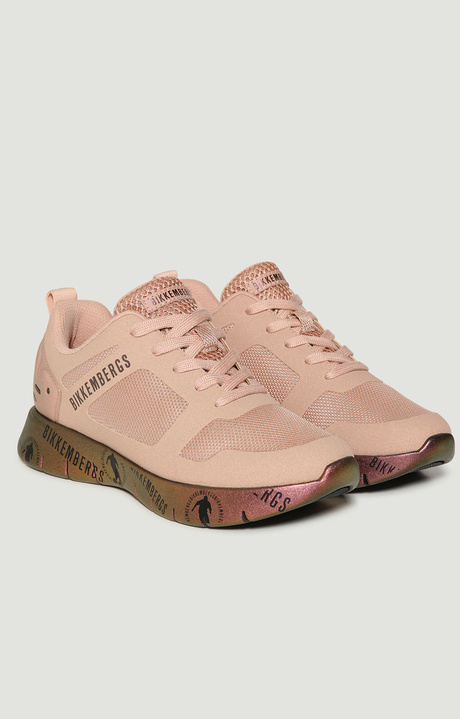 Women's sneakers Fleurienne with printed soles, ROSE Women's sneakers Fleurienne with printed soles, ROSE, hi-res-1