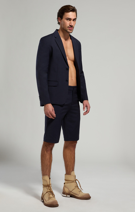 Fresco wool men's shorts, DRESS BLUES, hi-res-1