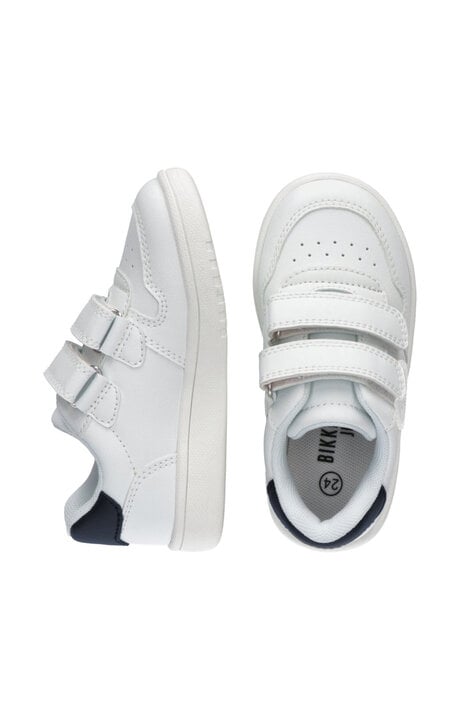LOW CUT VELCRO SNEAKER, WHITE/BLUE, hi-res-1