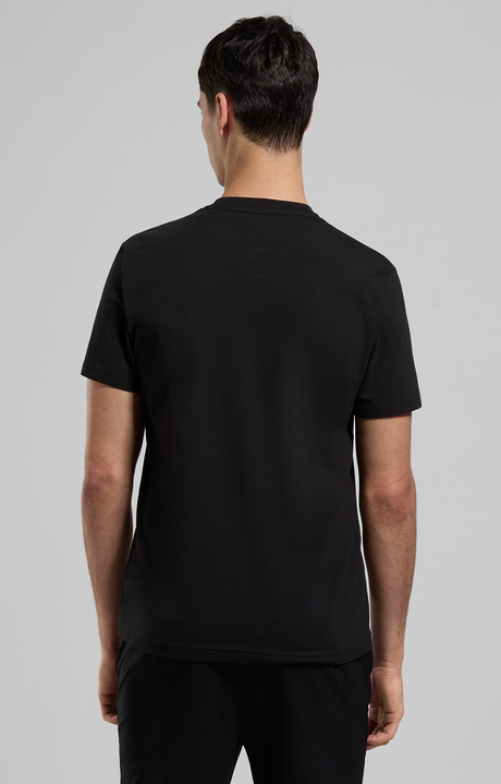 Embroidered men's T-shirt, BLACK Embroidered men's T-shirt, BLACK, hi-res-1