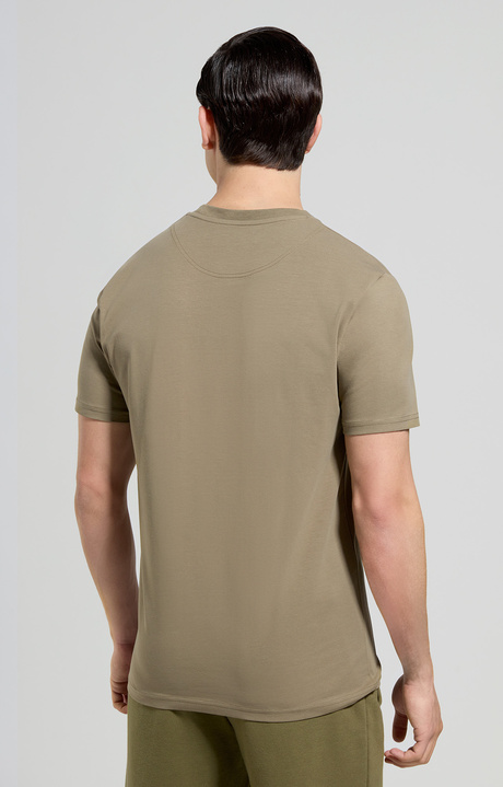 Men's slim fit print T-shirt, DUSKY GREEN Men's slim fit print T-shirt, DUSKY GREEN, hi-res-1