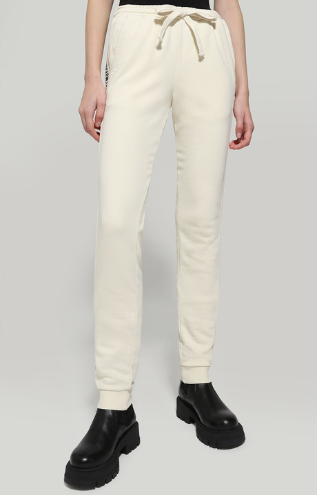 Women's joggers - garment dyed, WHITE Women's joggers - garment dyed, WHITE, hi-res-1