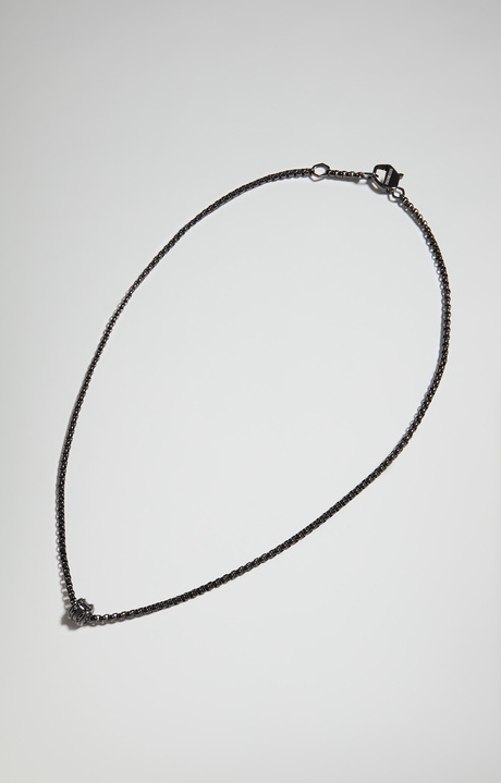 Input men's necklace with diamond, GREY Input men's necklace with diamond, GREY, hi-res-1