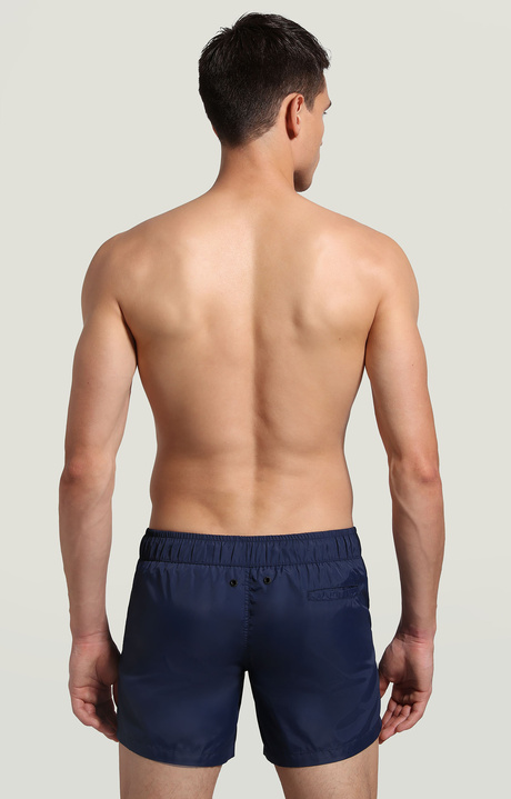 Men's swim shorts with tape, NAVY Men's swim shorts with tape, NAVY, hi-res-1