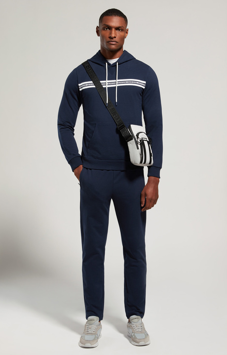Men's joggers with tape, DRESS BLUES, hi-res-1