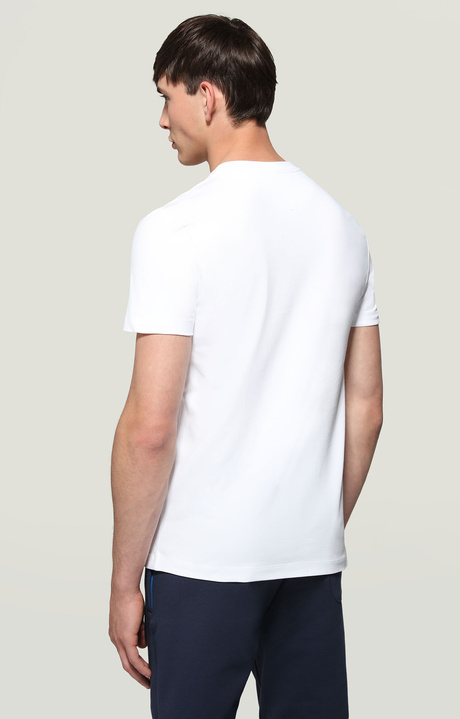 Men's T-shirt with hexagonal print, OPTICAL WHITE Men's T-shirt with hexagonal print, OPTICAL WHITE, hi-res-1