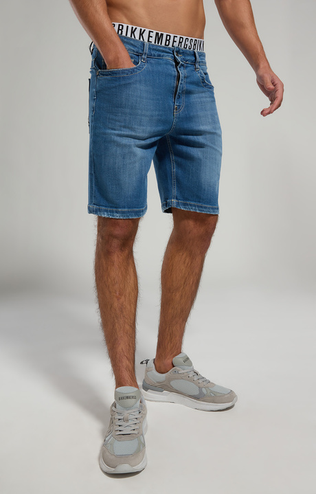 Men's jean shorts, BLUE DENIM LIGHT LAV.2 Men's jean shorts, BLUE DENIM LIGHT LAV.2, hi-res-1