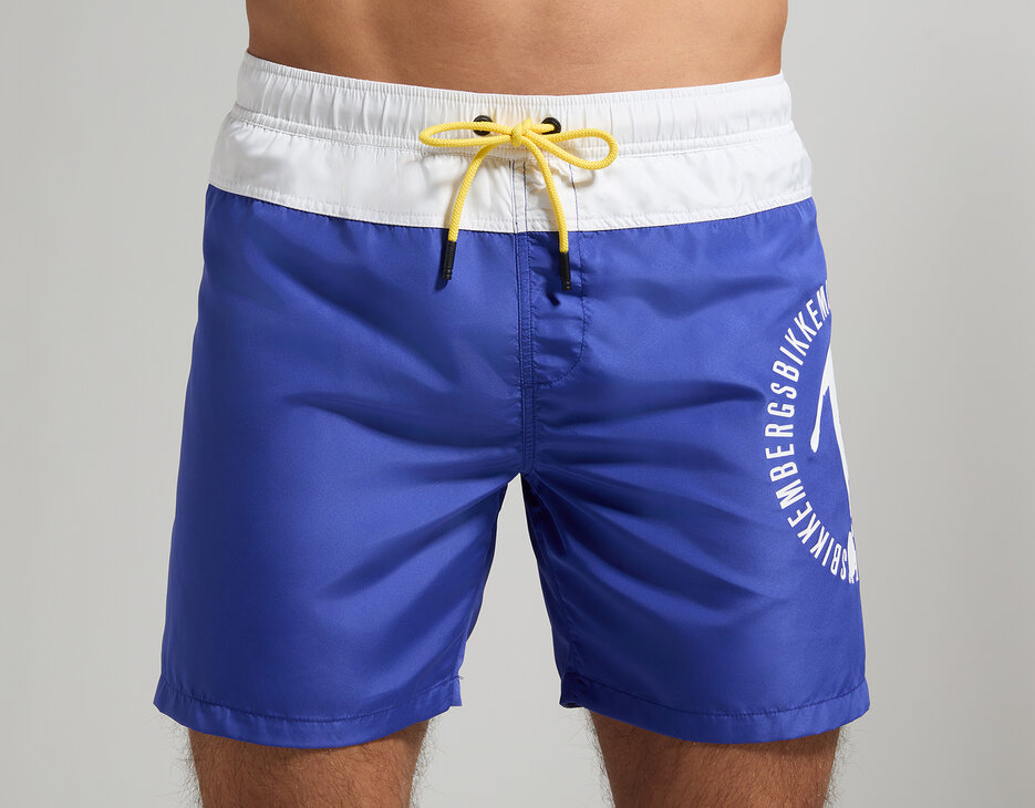 Men's colour block boardshorts, CLEMATIS BLUE Men's colour block boardshorts, CLEMATIS BLUE, hi-res-1